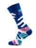 Zabavne barvne nogavice z vzorcem Scribble multicolor vel. 43-46