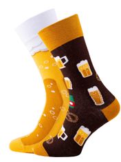 Moške barvne nogavice Craft Beer rumena vel. 39-42