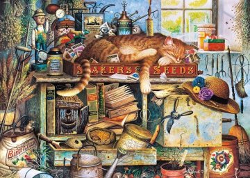 Schmidt Puzzle Remington vrtnar 1000 kosov