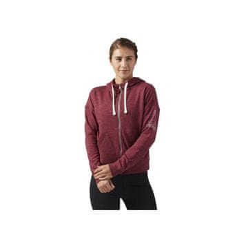 Reebok Športni puloverji bordo rdeča Elements Full Zip