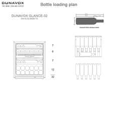 Dunavox vinska vitrina DAVG-32.80DB.TO popolnoma vgradna