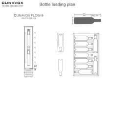 Dunavox vinska vitrina DAUF-8.23B podpultno vgradna