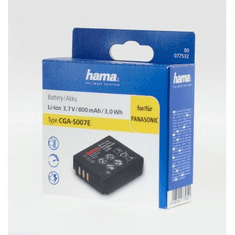 Hama Fotoakumulator tipa Panasonic CGA-S007E, Li-Ion 3,7 V/800 mAh