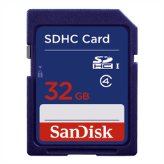 SanDisk 32 GB pomnilniška kartica SDHC razreda 4