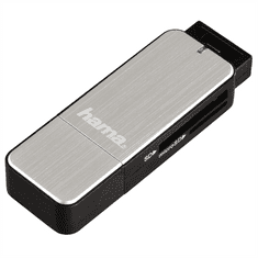 USB 3.0 bralnik kartic SD/microSD, srebrn