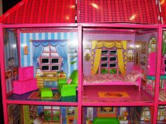 Luxma Velika hiša za punčke + pohištvo 6 sob 6983
