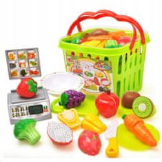 Luxma Nakupovalna košara, zelenjava, sadje, Velcro, teža 686
