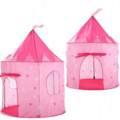 Luxma Svetleč grajski hišni šotor s podom 135 cm 001
