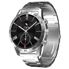 ARMODD Silentwatch 4 Pro srebrna s kovinskim paščkom + silikonski pašček, pametna ura