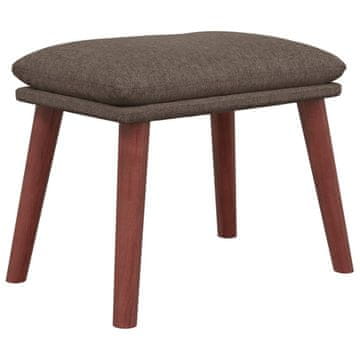 Vidaxl Stolček za noge taupe 45x29,5x35 cm blago