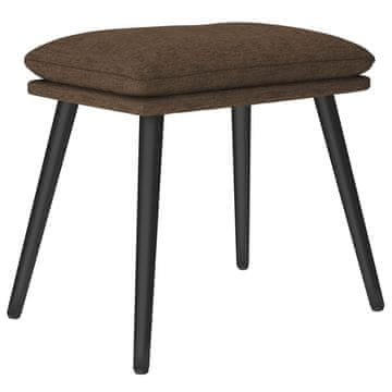 Vidaxl Stolček za noge rjav 45x29,5x35 cm blago
