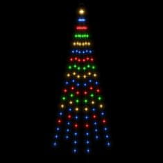 Vidaxl Novoletna jelka iz 108 pisanih LED lučk 180 cm