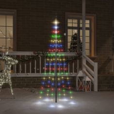 Greatstore Novoletna jelka iz 108 pisanih LED lučk 180 cm