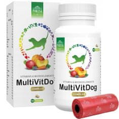 Pokusa Vitamini, dodatki za pse in mačke GreenLine MultiVitDog 120 tablet + vrečke za iztrebke