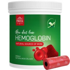 Pokusa Vitamini, dodatki za pse in mačke RawDietLine Hemoglobin 200g + vrečke za iztrebke