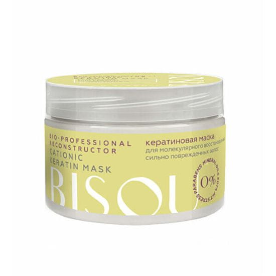 BISOU Keratin maska za lase - molekularna obnova močno poškodovanih las Professional 250 ml