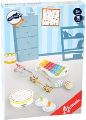 Small foot majhna noga Leseni glasbeni glasbeni set s polka pikami
