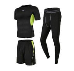 Merco Fitnes komplet Runner 3M zelen, moški, XXXL