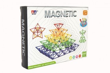 Teddies Magnetni gradbeni set 250 kosov plastika/kovina