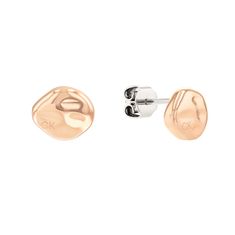 Calvin Klein Domiselni bronasti uhani z zatičem 35000118