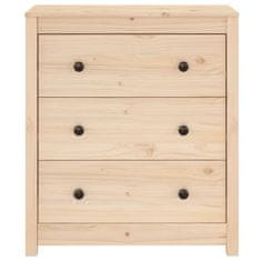Vidaxl Komoda 70x35x80 cm trdna borovina