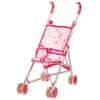 otroški voziček, kovinski, roza, 57 cm