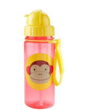 Skip hop Živalski vrč s slamico PP brez PVC in BPA Opica 12m+