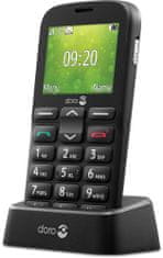 Doro 1380 mobilni telefon, črn - rabljeno