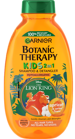 Garnier Garnier Botanic Therapy Kids 2v1 otroški šampon in balzam, Apricot, 250 ml