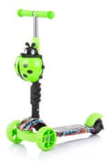 Chipolino Skuter Kiddy Evo 2v1 Green Graffiti