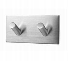 shumee Samolepilni stenski obešalnik za oblačila, krom