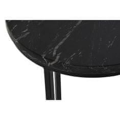DKD Home Decor Garnitura 2 miz DKD Home Decor Black Metal Marble 41 x 41 x 60 cm