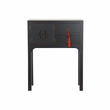 DKD Home Decor Konzola DKD Home Decor Črna Večbarvni les Jedla MDF Les 63 x 26 x 83 cm