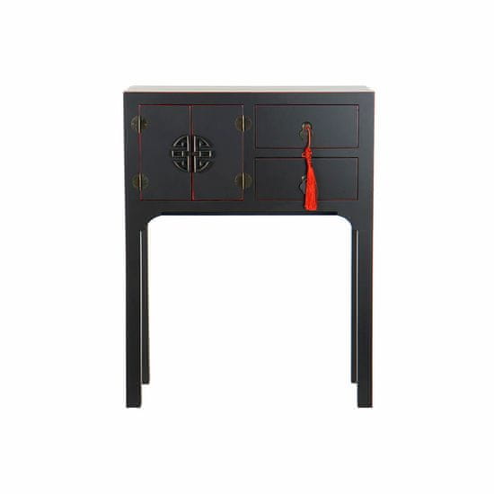 DKD Home Decor Konzola DKD Home Decor Črna Večbarvni les Jedla MDF Les 63 x 26 x 83 cm