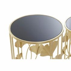 DKD Home Decor komplet 2 malih miz, kristal/kovina, 41.5 x 41.5 x 55 cm