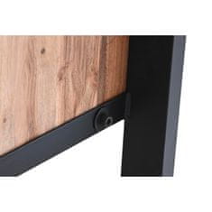 DKD Home Decor Konzola DKD Home Decor Natural Black Metal Acacia (110 x 35 x 80 cm)
