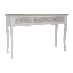 DKD Home Decor Konzola DKD Home Decor Les MDF Bela Arabska (120 x 40 x 78 cm)