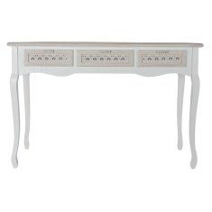 DKD Home Decor Konzola DKD Home Decor Les MDF Bela Arabska (120 x 40 x 78 cm)