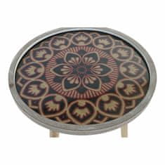DKD Home Decor Stranska mizica DKD Home Decor Naravna črna 40 x 40 x 41 cm Les MDF