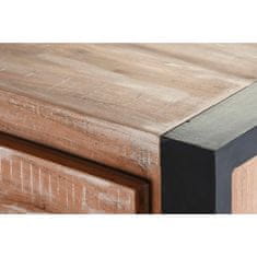 DKD Home Decor Konzola DKD Home Decor Natural Black Metal Acacia (110 x 35 x 80 cm)