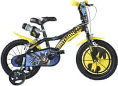 Dino Batman 14 colsko fantovsko kolo, črno/rumeno