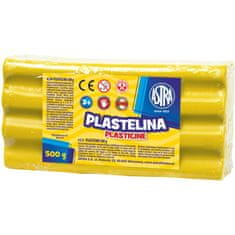 Astra Plastelin 500g, rumena, 303117003