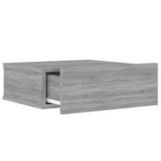Vidaxl Lebdeča nočna omarica siva sonoma 40x30x15 cm inženirski les