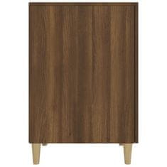 Vidaxl Pisalna miza rjav hrast 140x50x75 cm inženirski les