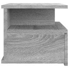 Vidaxl Lebdeča nočna omarica siva 2 kosa sonoma 40x31x27 cm inž. les
