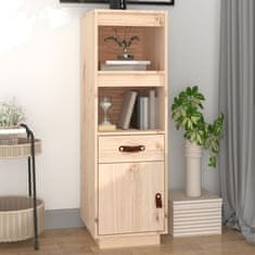 Vidaxl Visoka omara 34x40x108,5 cm trdna borovina