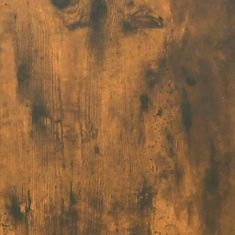 Greatstore Stenska omarica 2 kosa dimljeni hrast 80x35x36,5 cm inžen. les