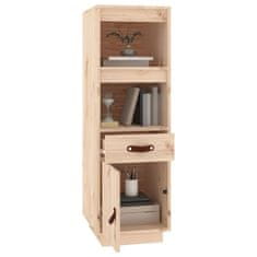 Vidaxl Visoka omara 34x40x108,5 cm trdna borovina