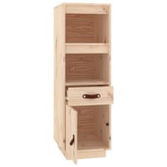 Vidaxl Visoka omara 34x40x108,5 cm trdna borovina