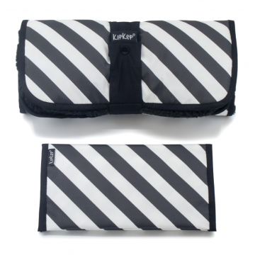 KipKep spreminjanje kompleta NAPPER COMBI-SET Black Stripes (kožuh)